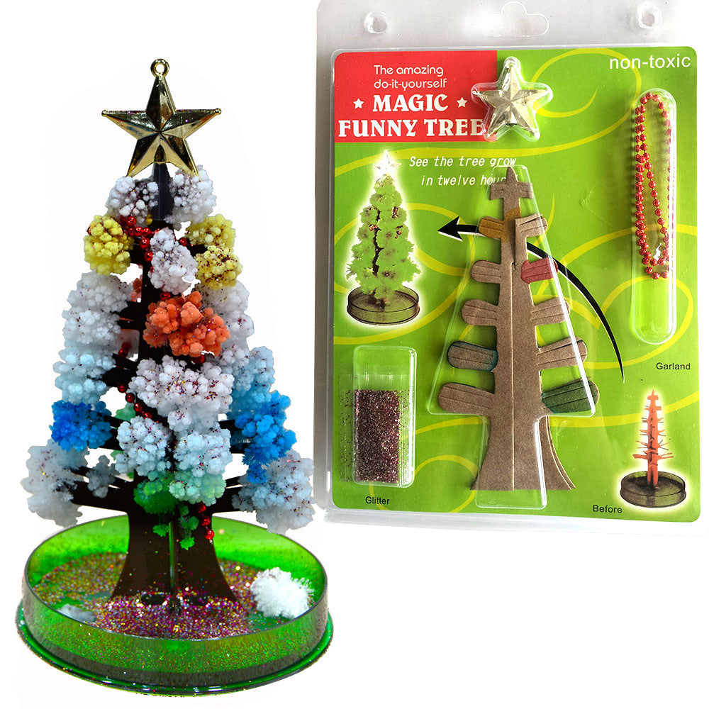 Growing Tree Flowering Toy Crystal Growing Activity Set Science Magic Colorful Magic Growing Christmas Tree