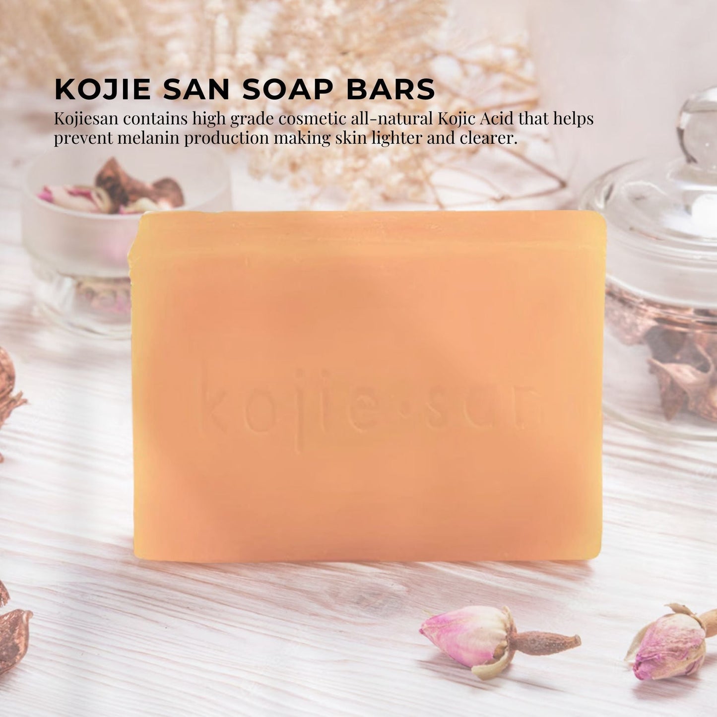 10x Kojie San Soap Bars - 135g Skin Lightening Kojic Acid Natural Original Bar