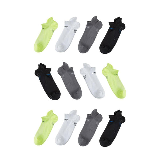 12X Rexy Seamless Sport Sneakers Socks Small Non-Slip Heel Tab MULTI COLOUR