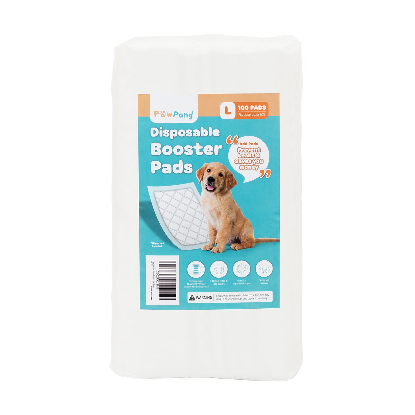 100X Pet Dog Diaper Liners Booster Pads Disposable Adhesive Travel L