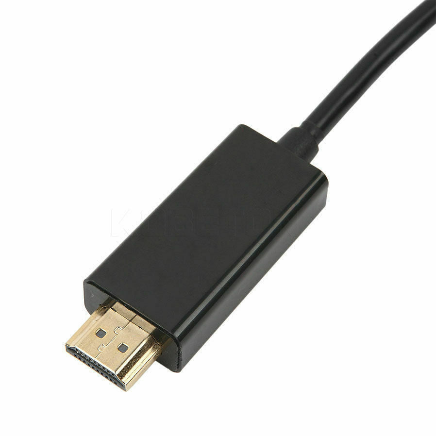 1.8m DisplayPort Display Port DP Gold to HDMI Male Video Audio Converter Cable