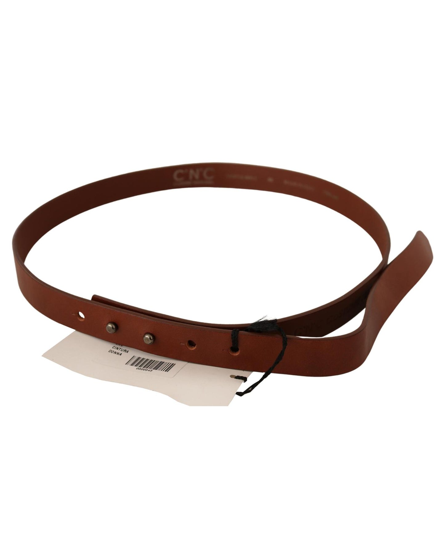 100% Authentic CNC Costume National Fashion Leather Belt 85 cm Women