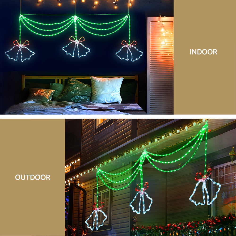 Jingle Jollys Christmas Lights 180cm Motif 288 LED Rope Light Outdoor Decoration