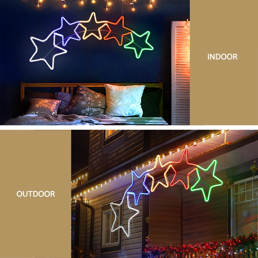 Jingle Jollys Christmas Lights 125cm Motif 560 LED Rope Light Outdoor Decoration