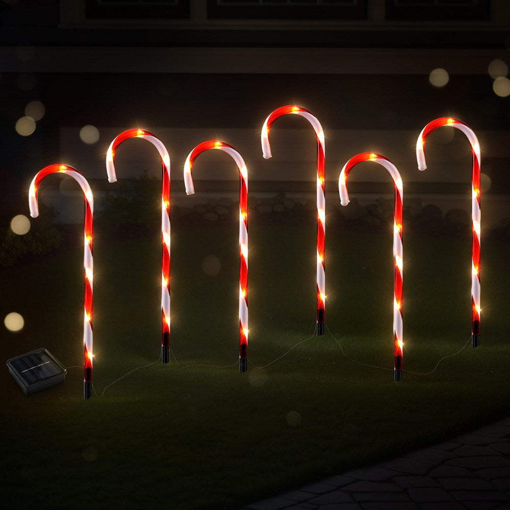 Jingle Jollys 6 PCS Christmas Lights Path Ground Light Garden Decorations 42 LED