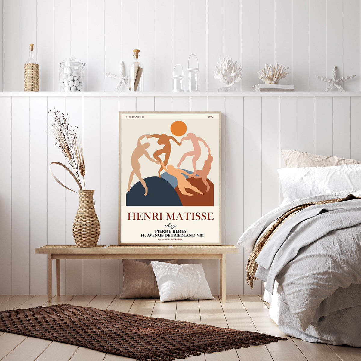70cmx100cm Dancing by Henri Matisse Wood Frame Canvas Wall Art