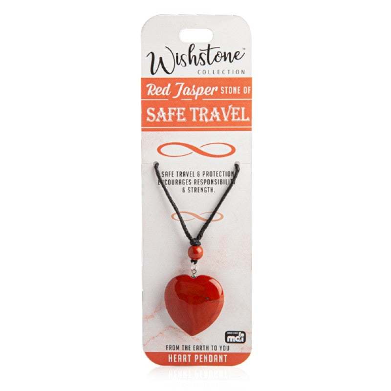 Wishstone Collection Red Jasper Heart Pendant