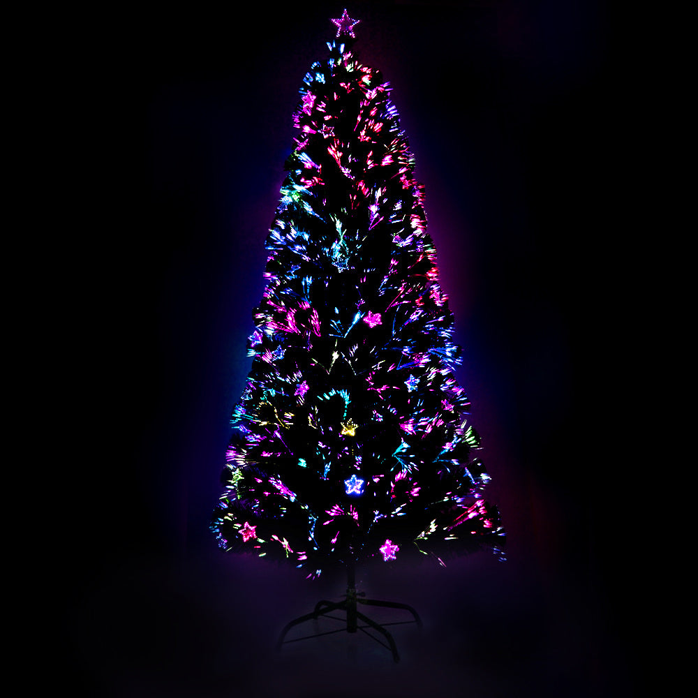 Jingle Jollys Christmas Tree 1.8M LED Xmas trees with Lights Multi Colour