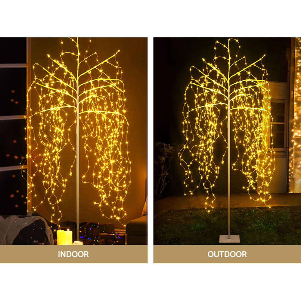 Jingle Jollys Solar Powered Christmas Tree 2.1M LED Trees