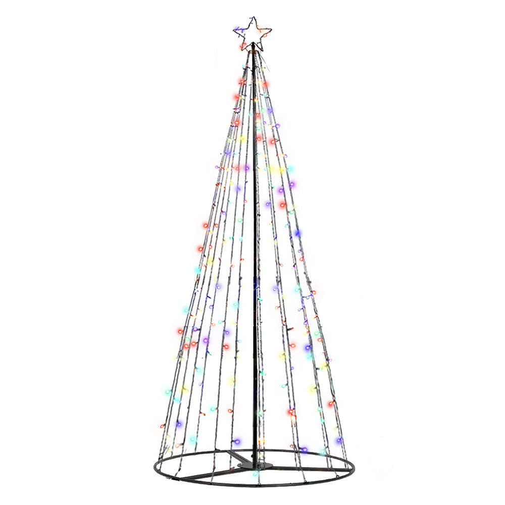 Jingle Jollys Solar Powered Christmas Tree 3.6M 8 Light Modes